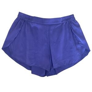 Lunya Washable Silk Tulip Pajama Shorts Purple Size Small Minimalist Chic